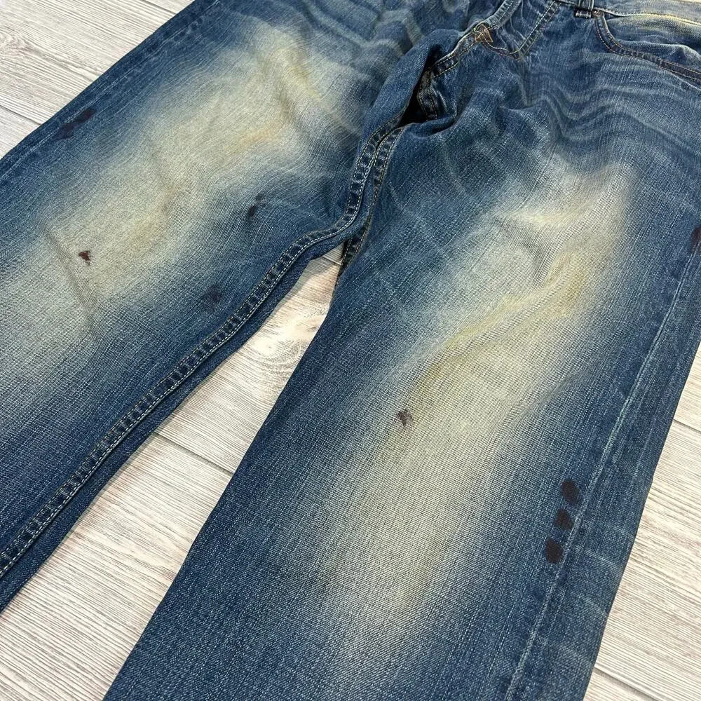 Gilded Age Men’s Ink Splatter Denim Jeans NWT Size 34 Made in USA